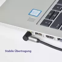 Audio kabelis helos Premium Mini Plug S į kampuotą 2 m — 3,5 mm stereo į kampuotą jungtį, 2,0 m ilgio