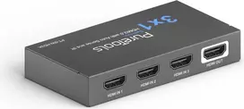 PURELINK PT-SW-HD3A - 3x1 HDMI2.0 jungiklis 4K 60Hz 4:4:4 HDR10 Dolby Vision HDCP 2.2 automatinis vaizdo perjungimas valdymas IR nuotoliu