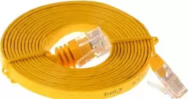 Helos CAT 6 5 m tinklo kabelis geltonas Cat6 U/UTP RJ-45