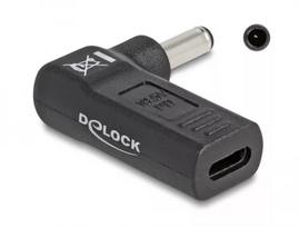 DeLOCK adapteris USB Type-C moteriškas į Dell 4,5x3,0 mm vyriškas 90° kampu