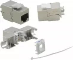 Keystone modulis helos Cat 6a 180° Premium GHMT sertifikuotas 4PPoE