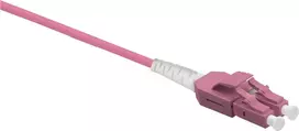 Šviesolaidinis kabelis Helos LWL Patch Cable Uniboot LC/LC Duplex 50/125µm OM4 1,0 m juodas