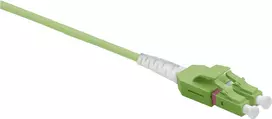 Sujungiamasis kabelis Helos LWL Patch Cable Uniboot LC/LC Duplex 50/125µm OM5 0,50m Žalias