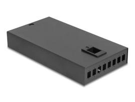 Dėžutė optiniams kabeliams DeLOCK Optical Fiber Desktop Terminal Box 8 Port SC Simplex Juoda