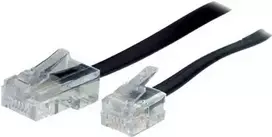 Telefono laidas Tecline 74315 15 m Juoda