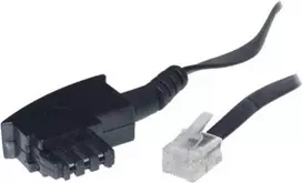 ShiverPeaks S/CONN 6m TAE-F – RJ11 juodas skaidrus telefono laidas
