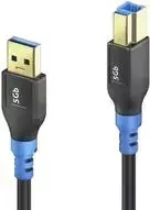 USB laidas PureLink FI-U300-010 1m USB 3.2 Gen 1 USB A USB B juodas mėlynas