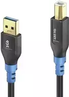 USB laidas PureLink FI-U200-030 3 m USB A USB B juodas mėlynas