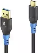 USB kabelis PureLink FI-U320-020 2m USB 3.2 Gen 1 USB A USB C juodas mėlynas