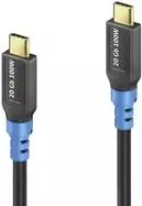 USB-C laidas PureLink FI-U400-020 USB4 Gen 2x2 2 m USB C juodas mėlynas