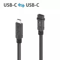 USB-C ilginimo kabelis PureLink PI6630-030 USB4 Gen 2x2 3 m juodas