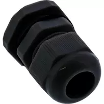 Kabelio įvadas InLine 44012B nailoninis IP68 kabeliams Ø6–12 mm, juodas, pakuotė po 10 vnt.