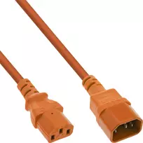 InLine šalto įrenginio ilgintuvas, C13 / C14, oranžinis, 2 m