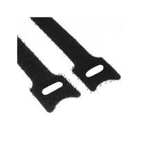 InLine kabelių raištis lipnus 12x330mm 10 vnt. juodas