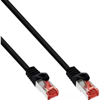 InLine Patch Laidas S/FTP PiMF Cat.6 250MHz varinis halogenų neturintis juodas 0,3m