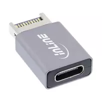 InLine USB 3.2 adapteris, vidinis USB-E priekinio skydelio kištukas į USB-C lizdą