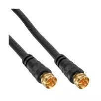 InLine SAT kabelis Premium 2x ekranuotas 2x F-kištukas >85 dB juodas 5 m