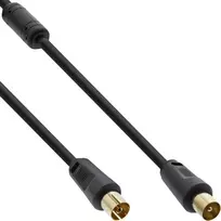 InLine antenos kabelis 2x ekranuotas >85dB juodas 3m