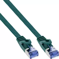 InLine Flat patch kabelis, U/FTP, Cat.6A, žalias, 0,5 m