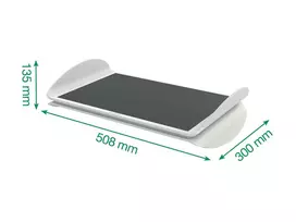 Leitz Ergo reguliuojamas pėdų atraminis stovas, pilka, 508 mm, 300 mm, 135 mm, 2,62 kg, 1 vnt.