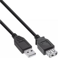 InLine 34603B USB 2.0 ilginimo laidas, A tipo kištukas / lizdas, juodas, 3 m