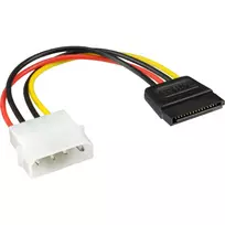InLine SATA maitinimo laidas 1x 5,25 colio / SATA 0,15 m