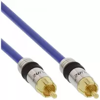 InLine Premium RCA garso laidas 1x RCA kištukas / kištukas auksuotas 1 m