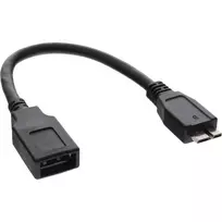 InLine Micro USB 3.0 OTG adapterio laidas Micro B (vyriškas) į USB A (moteriškas) 0,15 m