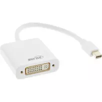 InLine Mini DisplayPort (vyriškas) / DVI-D 24+1 (moteriškas) adapteris baltas, 0,15 m