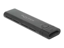 DeLOCK 42635 Juodas M.2 SSD korpusas (USB-C, NVMe/SATA, iki 10Gbit/s)