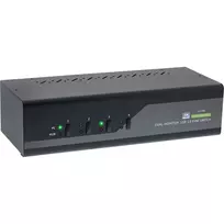 InLine 63654I KVM Desktop Switch 4 prievadų, dviejų monitorių DP 1.2, 4K, USB 3.0, garso