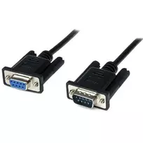 StarTech.com 1 m juodas DB9 RS232 nuoseklusis nulinio modemo kabelis F/M