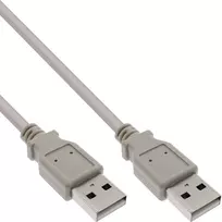 USB 2.0 laidas Type A vyriškas / vyriškas smėlio spalvos 0,3 m InLine 34303H