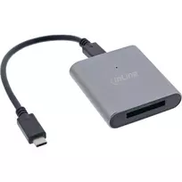 InLine kortelių skaitytuvas USB 3.2 USB-C arba USB-A, skirtas CFexpress Type B kortelėms