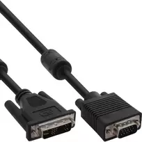 InLine DVI-A laidas 12+5 vyriškas / 15 kontaktų HD vyriškas VGA 2 m
