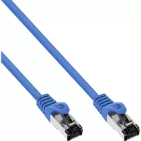 InLine Patch laidas S/FTP PiMF Cat.8.1 be halogenų 2000MHz mėlynas, 0,25m
