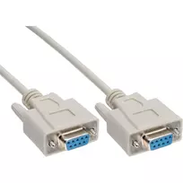 Serijinis null-modem kabelis InLine B-12222, 9 kontaktų moteriškas į moterišką, 2 m