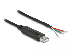DeLOCK adapterio laidas USB 2.0 Type-A į RS-485 2 m juodas