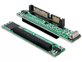 Adapteris DeLOCK 61987 SATA 22p į IDE 44p juodai žalias