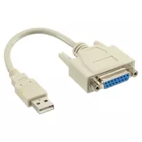 USB adapterio laidas USB A tipas (vyriškas) į DB15 (moteriška) InLine 33101