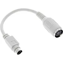 InLine adapteris klaviatūrai 5 kontaktų DIN lizdas / PS/2 kištukas ~10 cm
