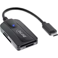 InLine kortelių skaitytuvas USB 3.1 USB-C, SD/SDHC/SDXC, microSD, UHS-II