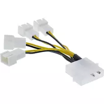 Maitinimo adapterio kabelis Molex InLine 33341A 0,05 m 4x ventiliatoriaus jungtis