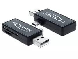 Kortelių skaitytuvas DeLOCK 91731 USB 2.0 juodas