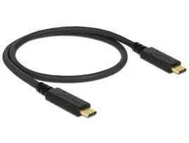 USB-C laidas DeLOCK 83042 USB 3.2 Gen 2 0,5 m juodas