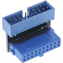 InLine USB 3.0 vidinis adapteris motininės plokštės jungtis patinas į patelę, kampu į viršų 33448O