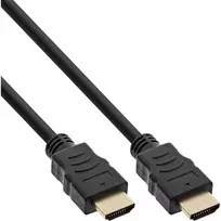InLine High Speed HDMI laidas su Ethernet Premium 4K2K kištukas / kištukas juodas 0,3 m