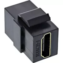 InLine HDMI Keystone Snap-In modulis, 4K/60Hz, HDMI AF/AF juodas