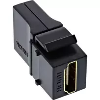 InLine HDMI Keystone Snap-In modulis, 4K/60Hz, HDMI AF/AF kampuotas juodas