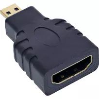 InLine HDMI adapteris HDMI A (motinė) / HDMI D (vyriškas), 4K/60Hz, auksuoti kontaktai